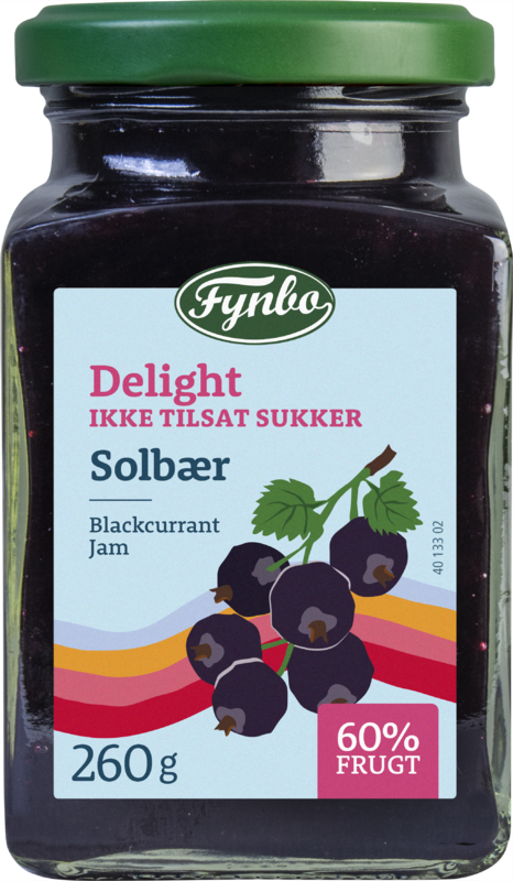 Solbærsyltetøy uten tilsatt sukker Best before 25.09.25