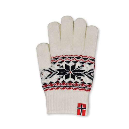 Children's mittens, snowflake, white