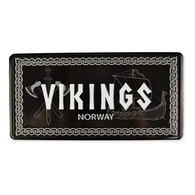 License plate, Viking symbols, 30x15, embossed