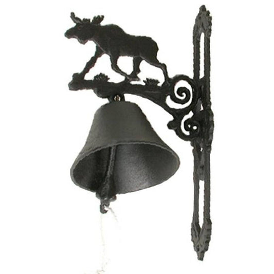 Türklingel mit Elchmotiv, groß, Gusseisen