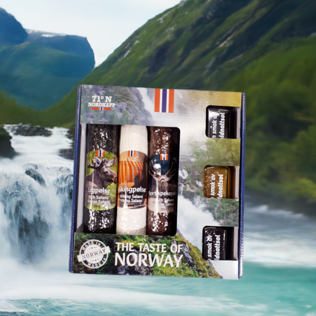 Gift set with Norwegian specialties/Jams