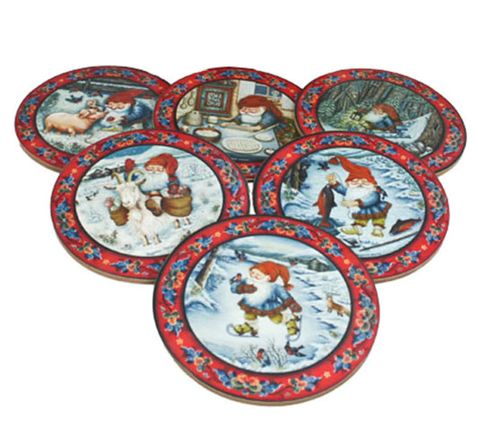 Glasuntersetzer 6er Set im Geschenkkarton Weihnachtsstimmung