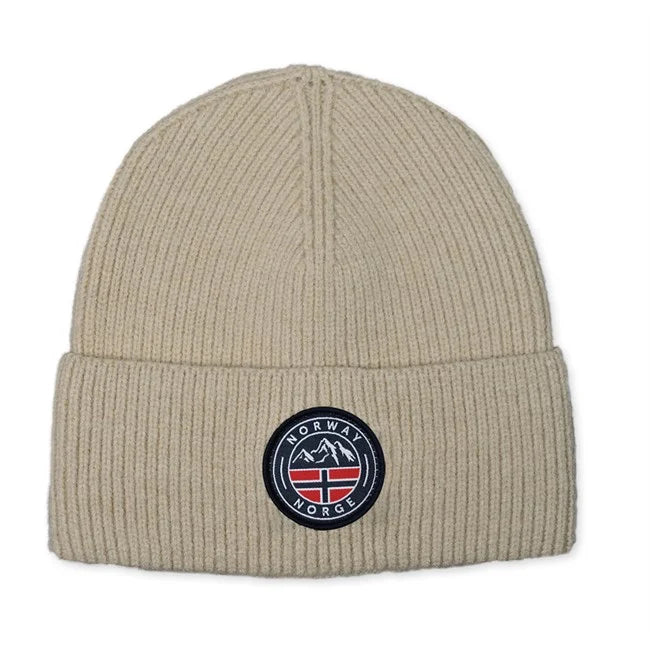 Lue m/patch, Norway, Beige