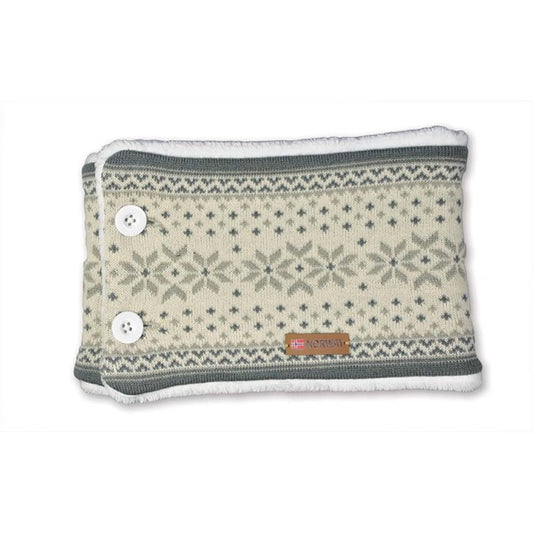 Neck Warmer, White/Grey
