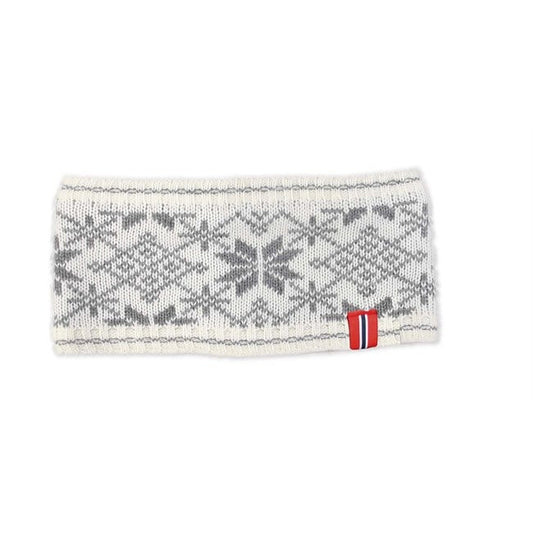 Headband, snowflakes, gray/white
