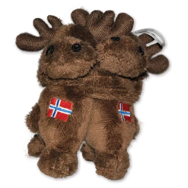 Plush elgpar som koser