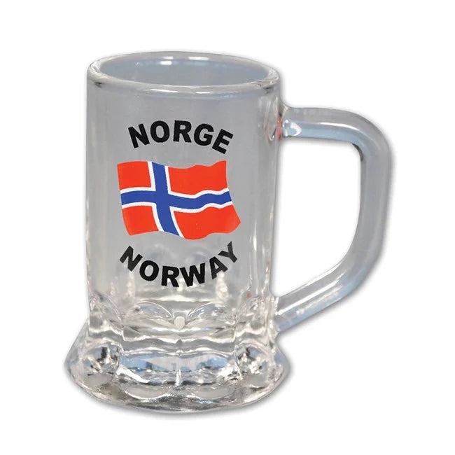 Schnapsglas mit Henkel, Flagge