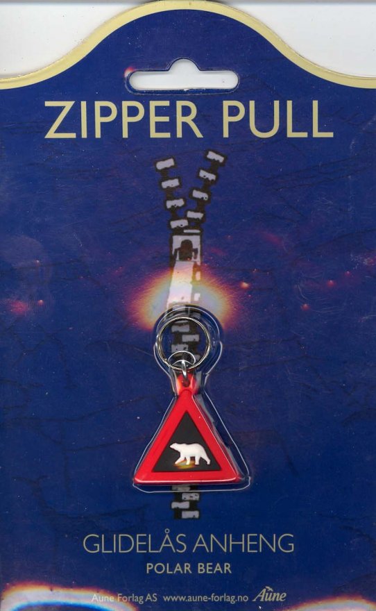 Zipper Pull Isbjørn