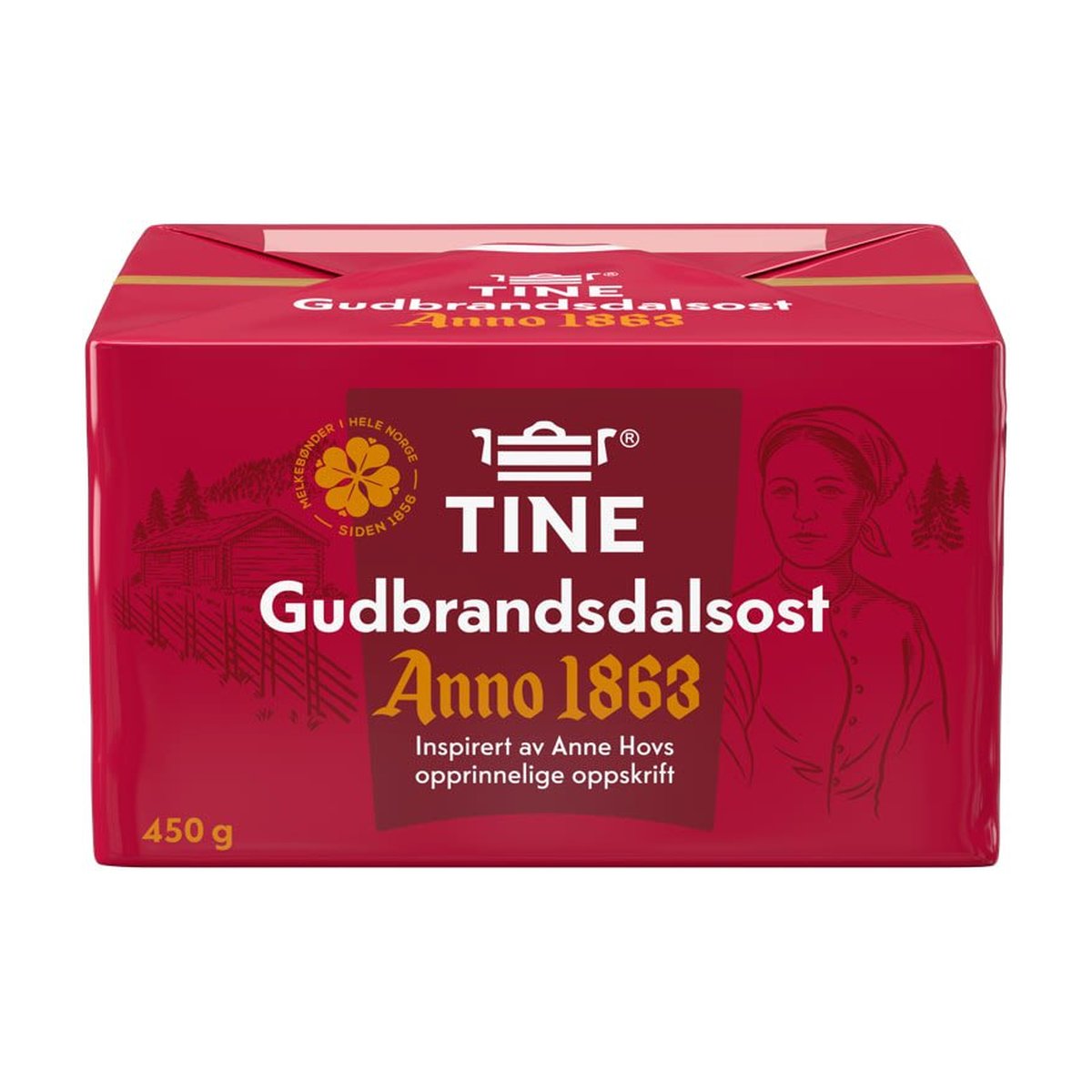 Anno 1863 Gudbrandsdalsost 450g Tine - NorwegianShop24