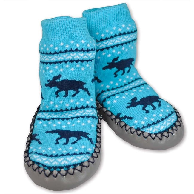 Baby mokasin, Blå, str. 28 - 32 - NorwegianShop24