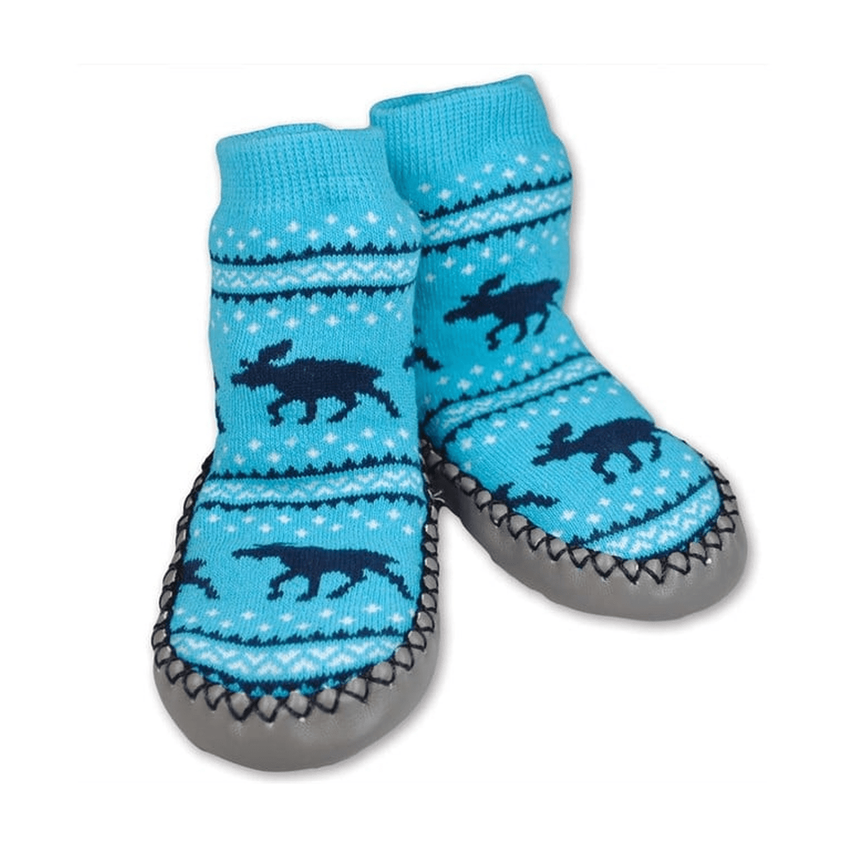 Baby mokasin, Blå, str. 28-32 - NorwegianShop24