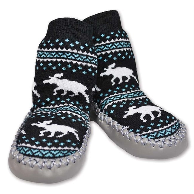 Baby mokasin, Sort, str. 28 - 32 - NorwegianShop24
