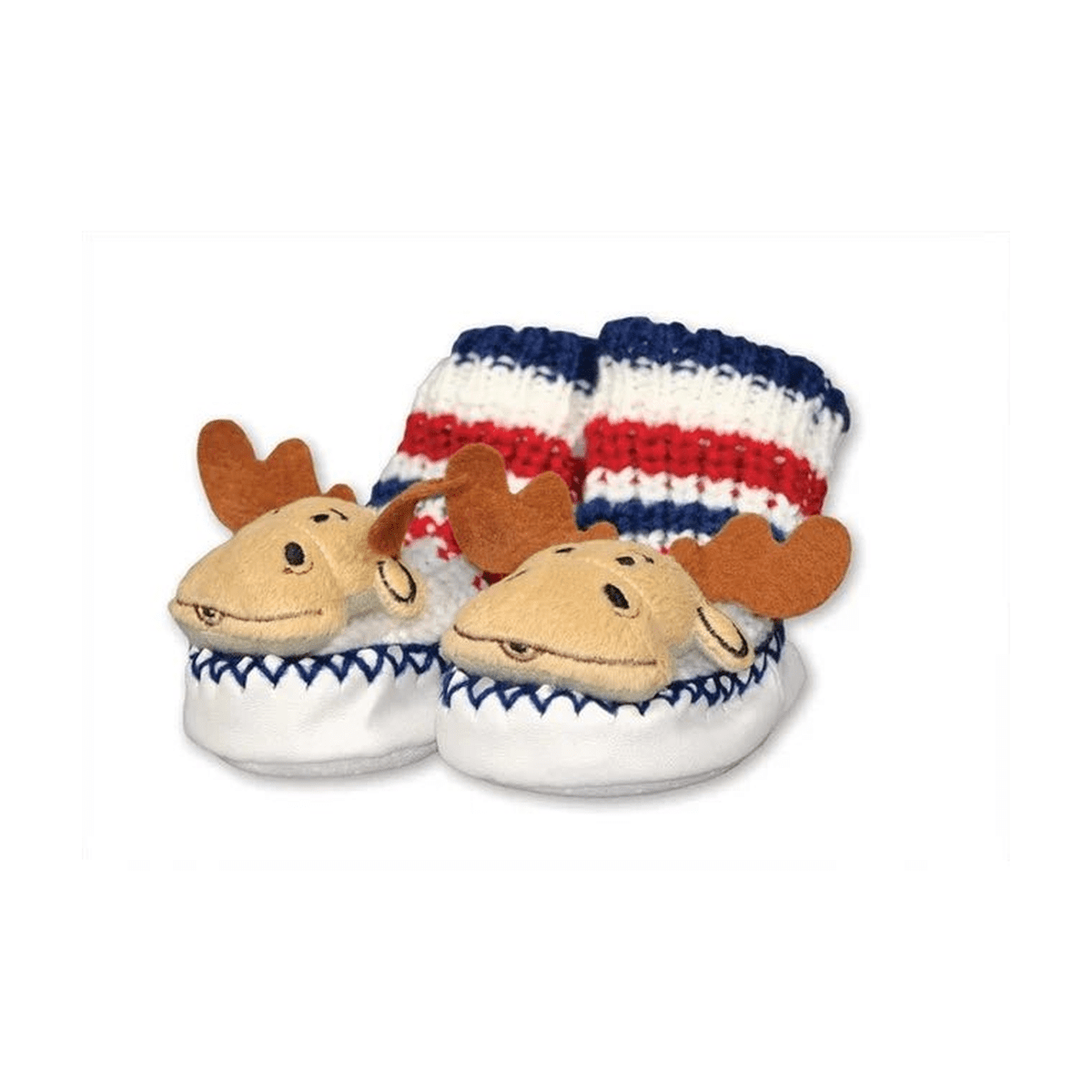 Baby tøffel med elghode, 0-6 mnd - NorwegianShop24
