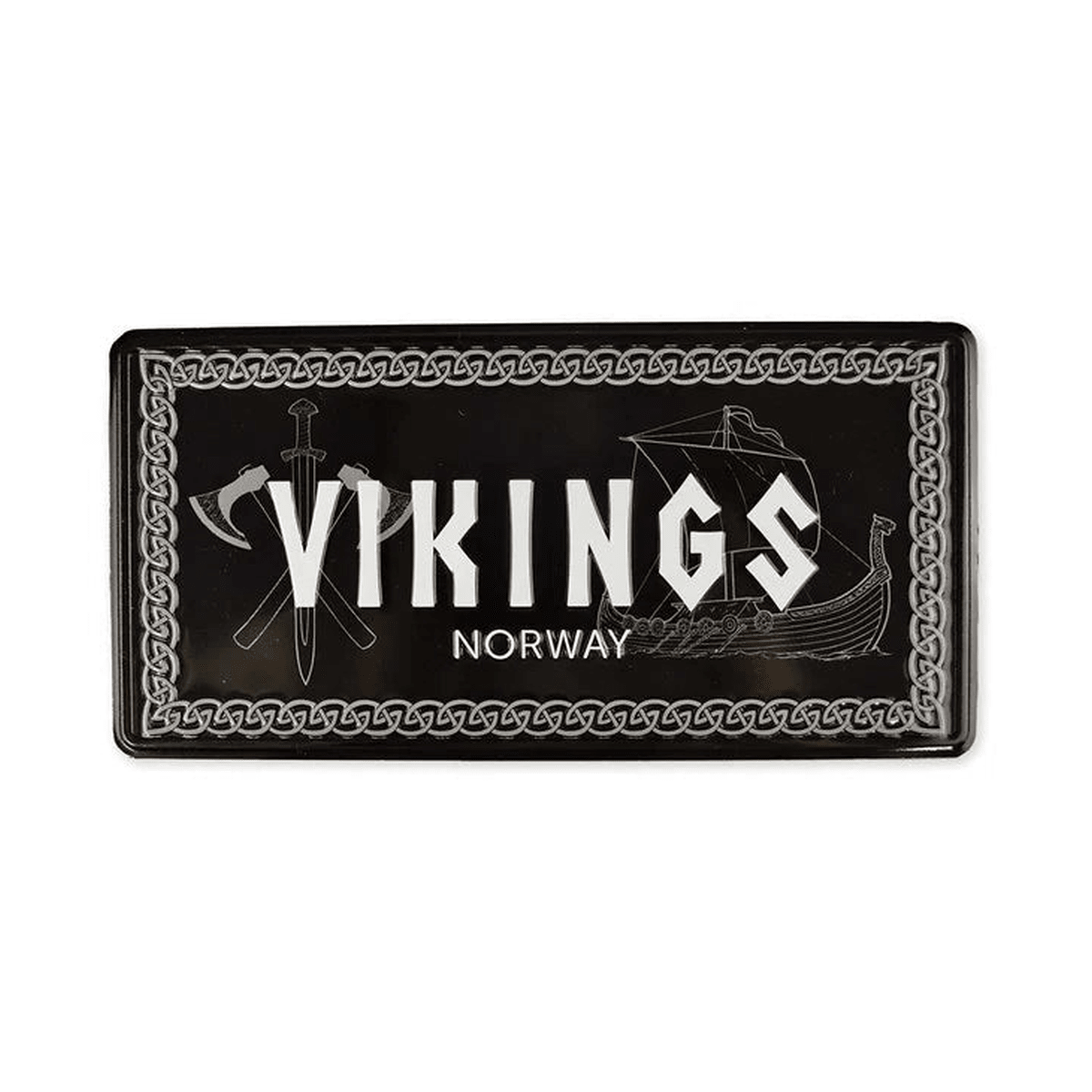 Bilskilt, Vikingsymboler, 30x15, preget - NorwegianShop24
