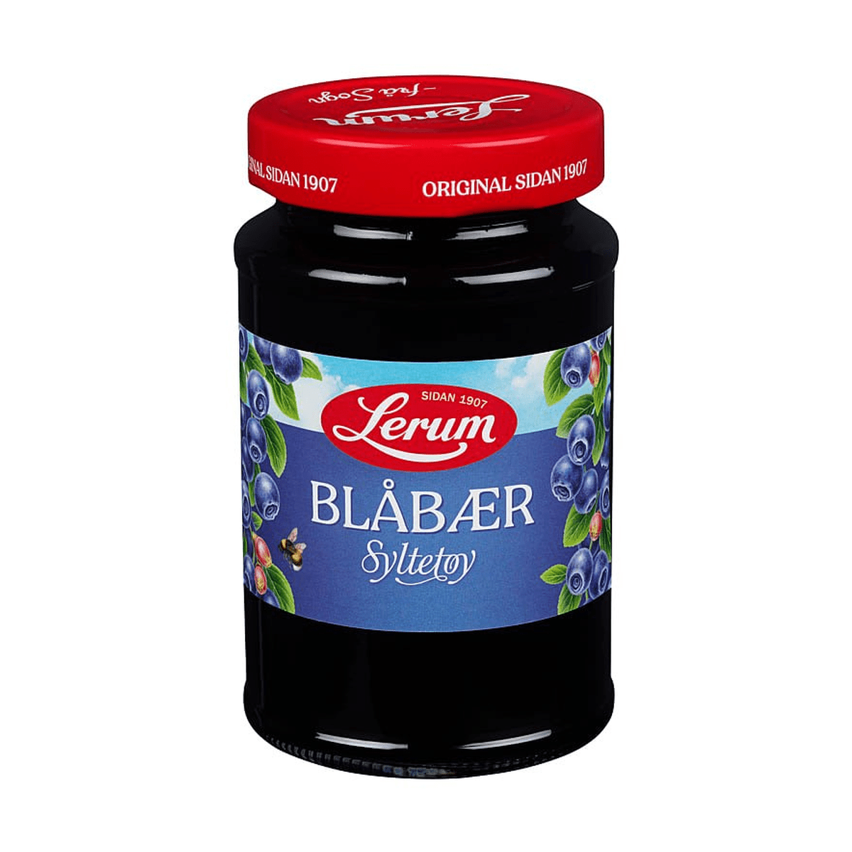 Blåbærsyltetøy Original 480g Lerum - NorwegianShop24
