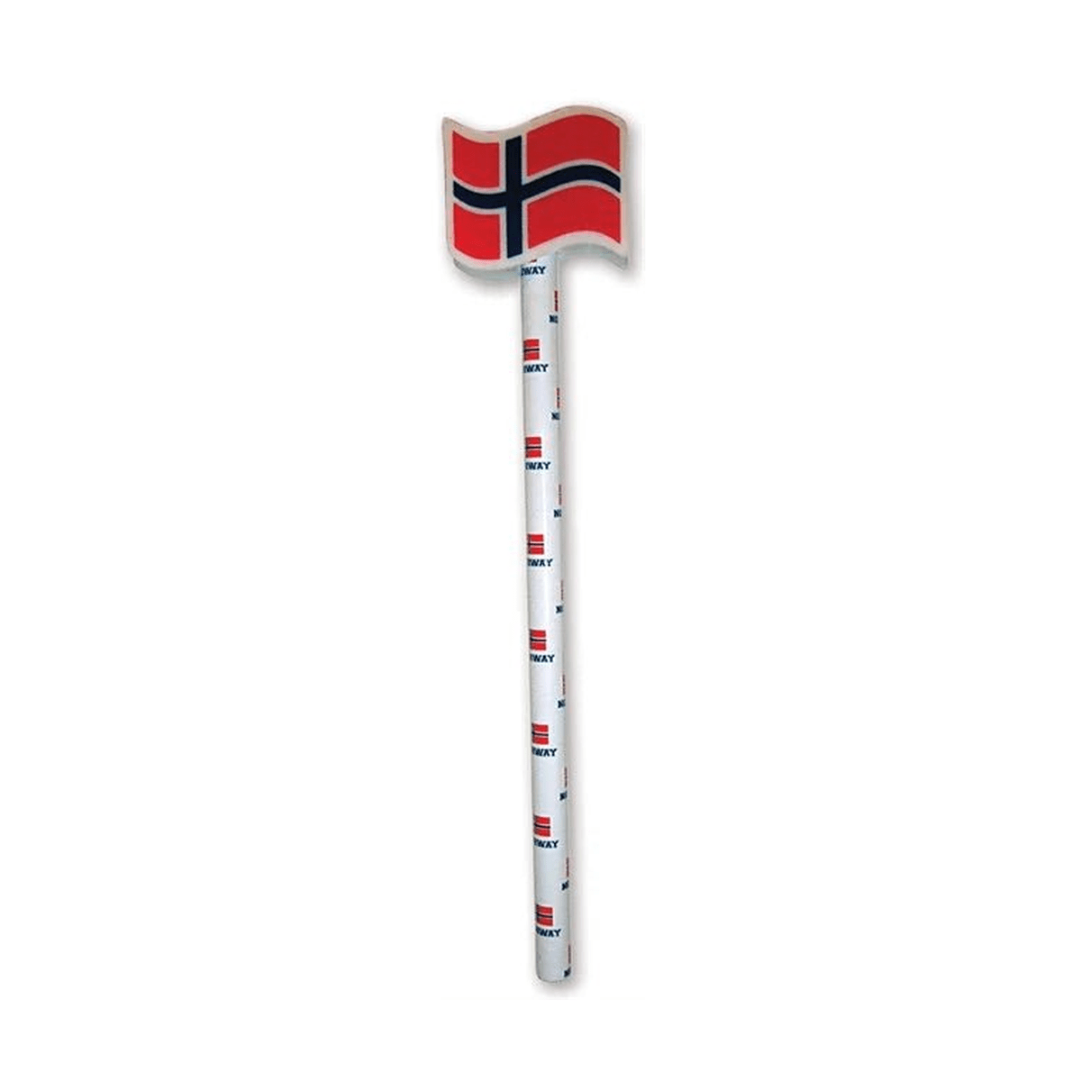 Blyant med viskelær, flagg - NorwegianShop24