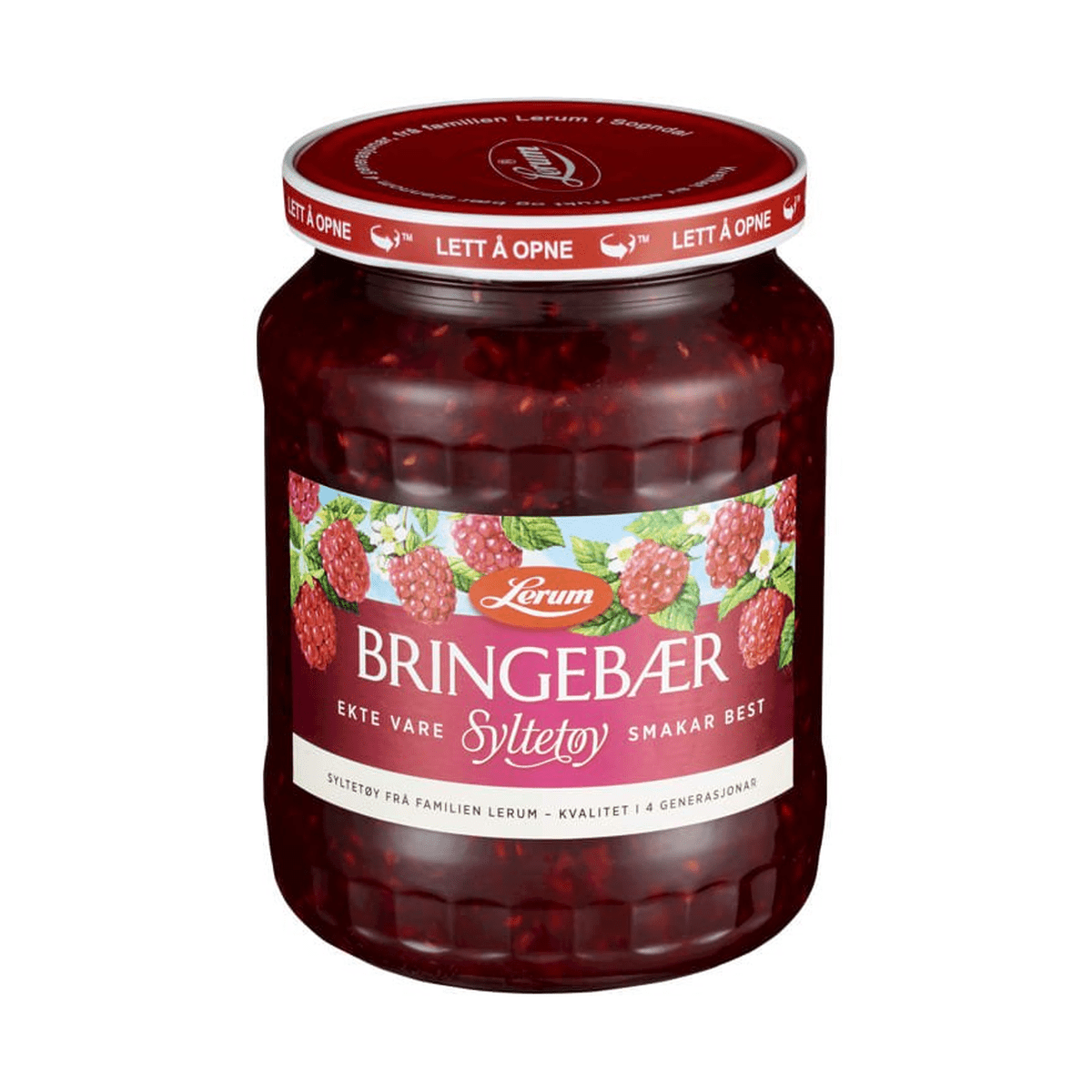Bringebærsyltetøy 800g Lerum - NorwegianShop24