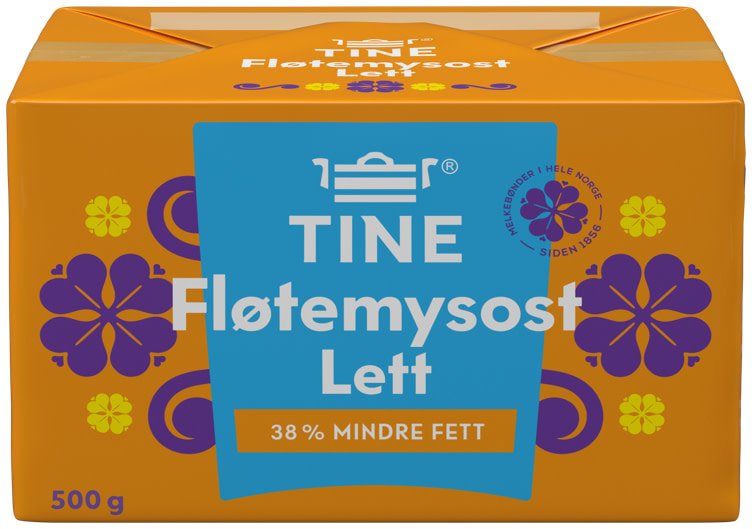 Fløtemysost H20 Lettere 500g Tine - NorwegianShop24