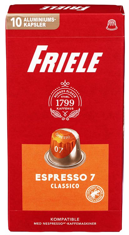 Friele Kaffekapsel Espresso 7 10stk - NorwegianShop24