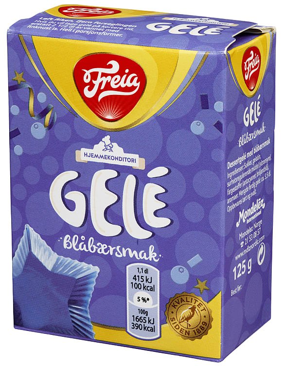 Gele Blåbær 125g Freia - NorwegianShop24