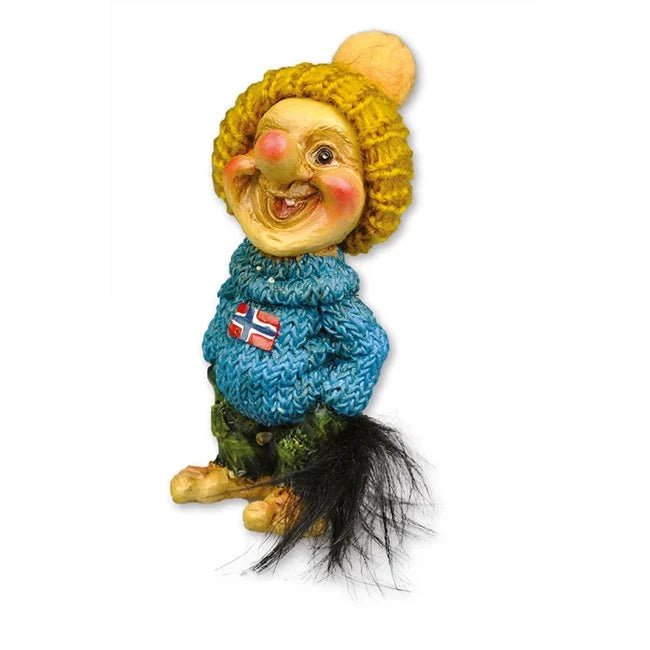 Genser Geir m/Lue, Medium, Mørk Blå - NorwegianShop24