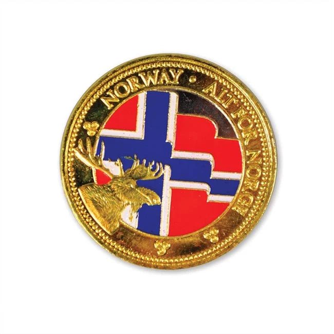 Gullmynt, Flagg / elg - NorwegianShop24