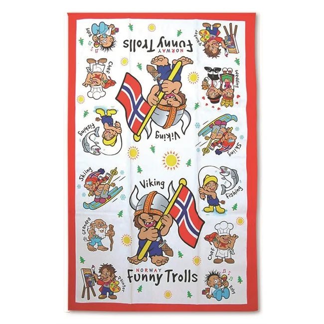 Kjøkkenhåndkle, Funny Trolls - NorwegianShop24