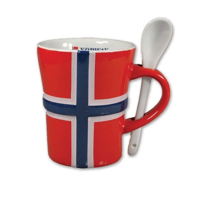 Krus m/skje, Flaggrelieff, Stort - NorwegianShop24