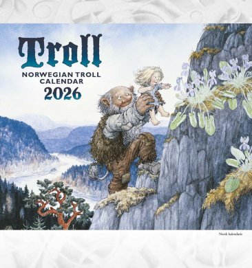 Lidbergs troll, postkortkalender 2026 - NorwegianShop24