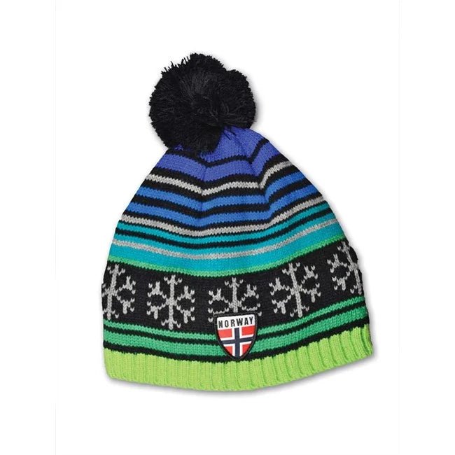 Lue, Striper, Grønn - NorwegianShop24