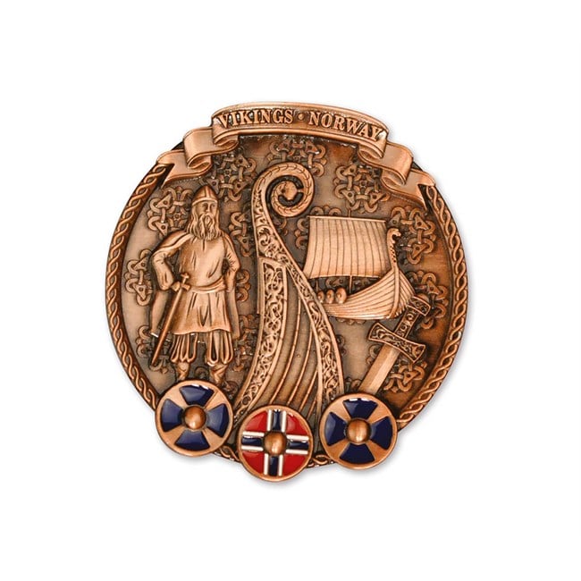 Metall platte m/magnet, Viking Bronse - NorwegianShop24