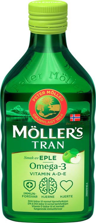 Møllers Tran Eplesmak 250ml - NorwegianShop24