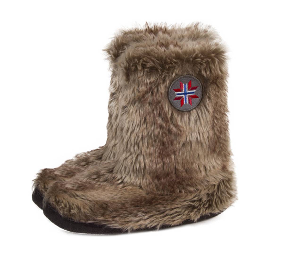 Pelstøffel med gummisåle - NorwegianShop24