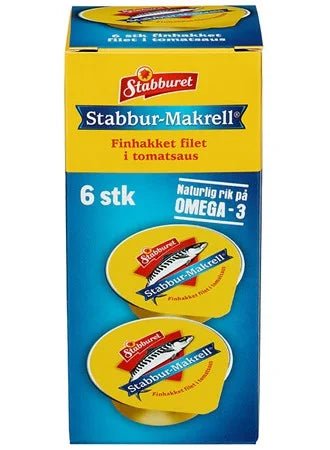 Stabbur - Makrell Porsjon 6X22g Stabburet - NorwegianShop24
