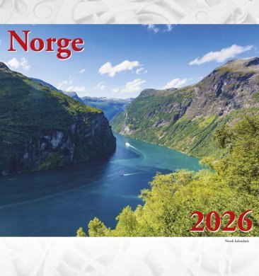 Stor Norgeskalender 2026 - NorwegianShop24