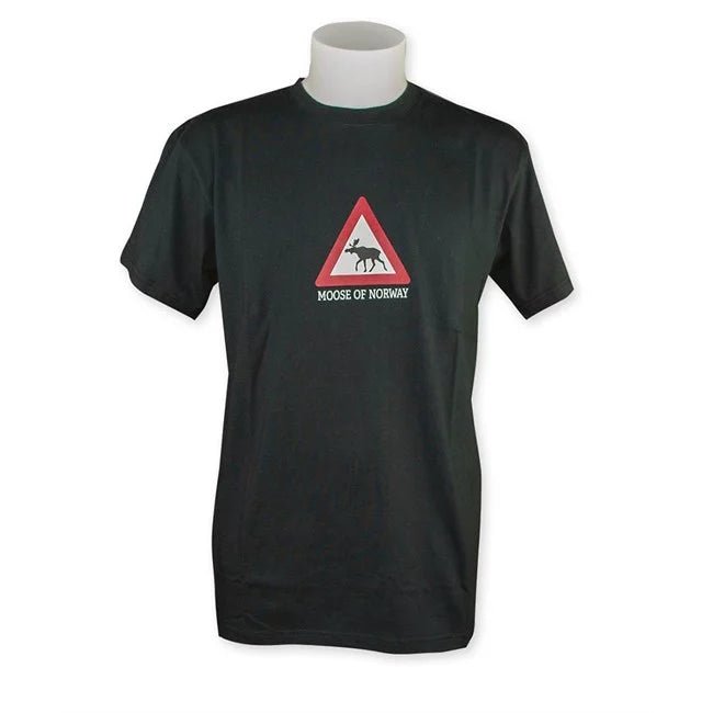 T - skjorte, Moose of Norway, unisex, Sort, XL - NorwegianShop24