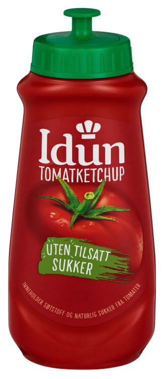 Tomatketchup U/Sukker 510g Idun - NorwegianShop24