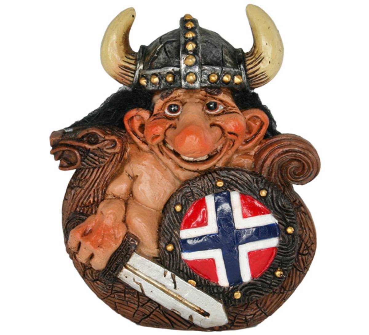 Troll i vikingskip - NorwegianShop24