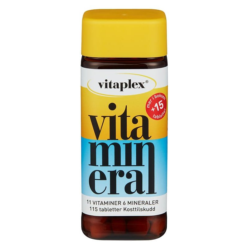 Vitaplex Vitamineral – boks med 115 tabletter