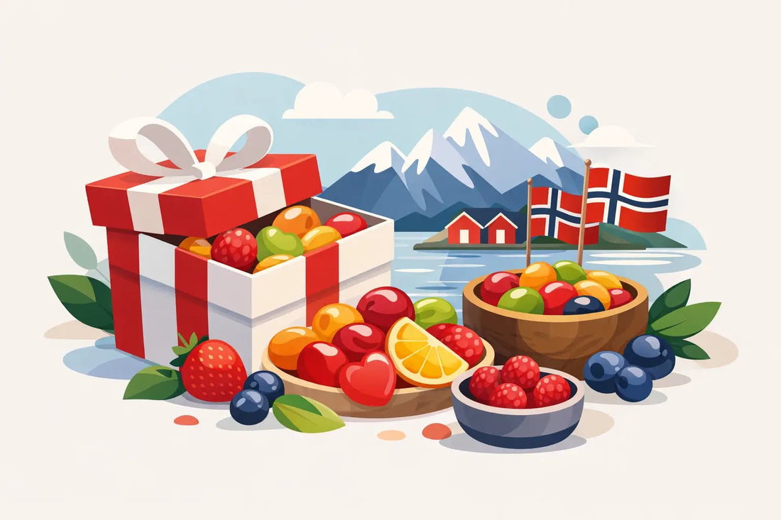 Beste norwegische Fruchtbonbons als Geschenke - NorwegianShop24