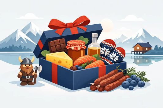 Inhalte einer norwegischen Geschenkbox - NorwegianShop24