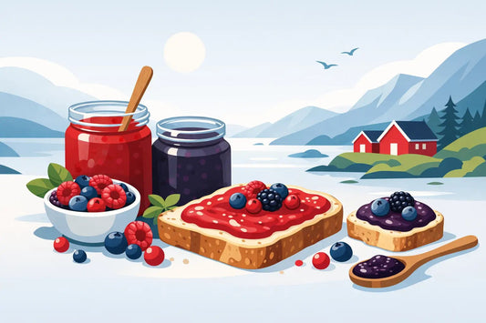 Norwegische Brotaufstriche aus Beeren - NorwegianShop24