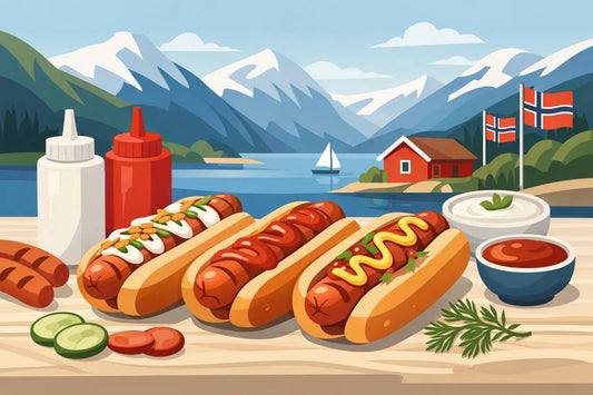Norwegische Grillsaucen für Hotdogs - NorwegianShop24