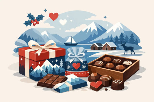 Norwegische Schokolade stilvoll verschenken - NorwegianShop24