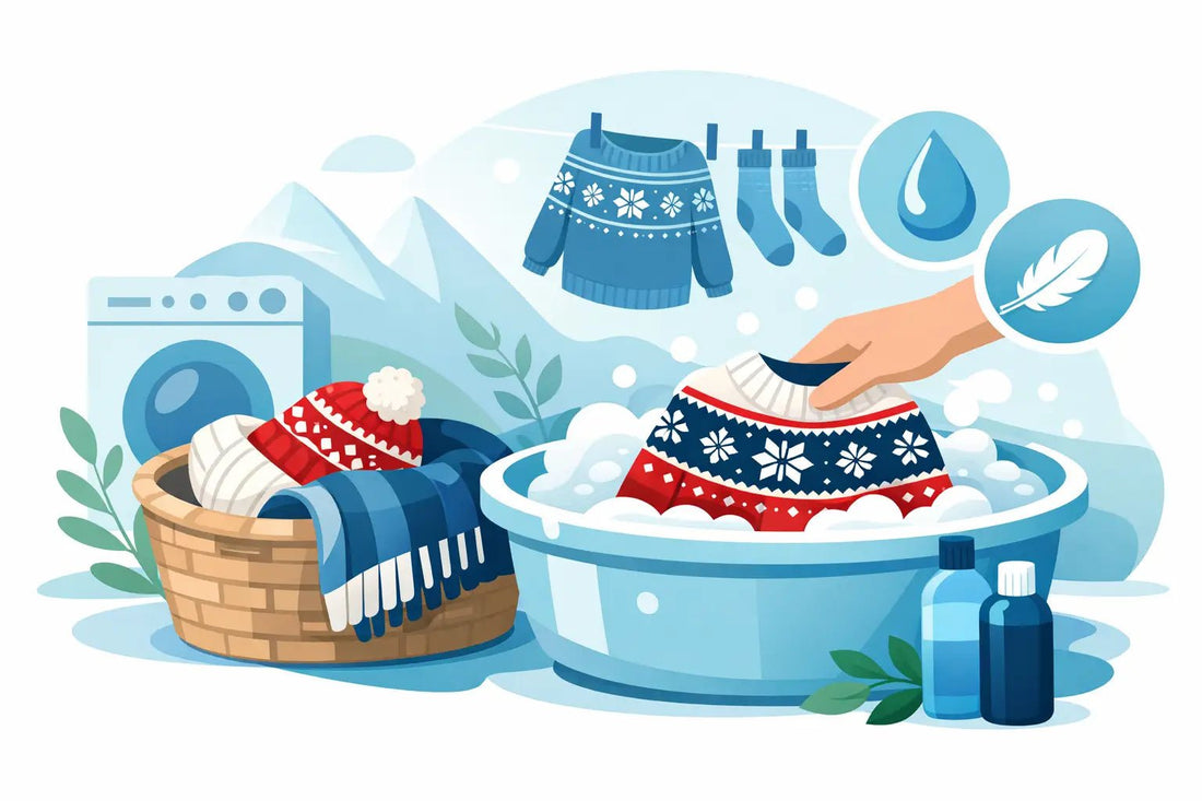 Norwegische Strickwaren schonend waschen - NorwegianShop24