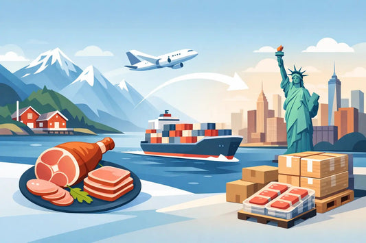Norwegischer Schinken Versand in die USA - NorwegianShop24