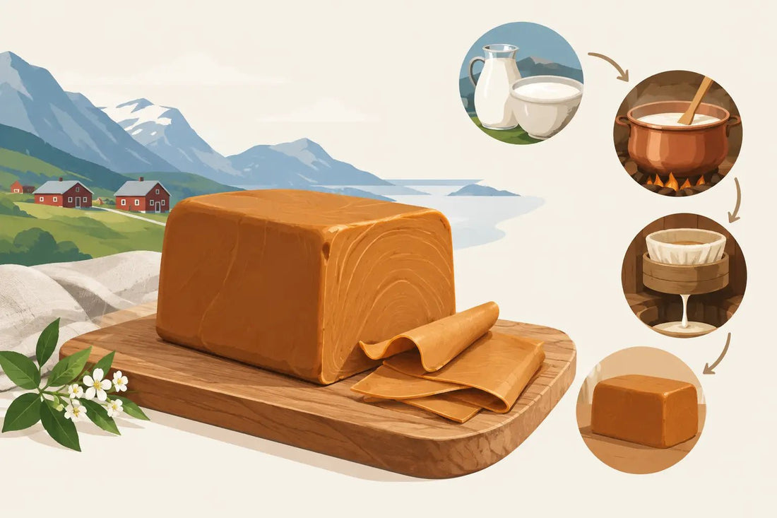 Warum ist Braunkäse braun? So entsteht Brunost - NorwegianShop24