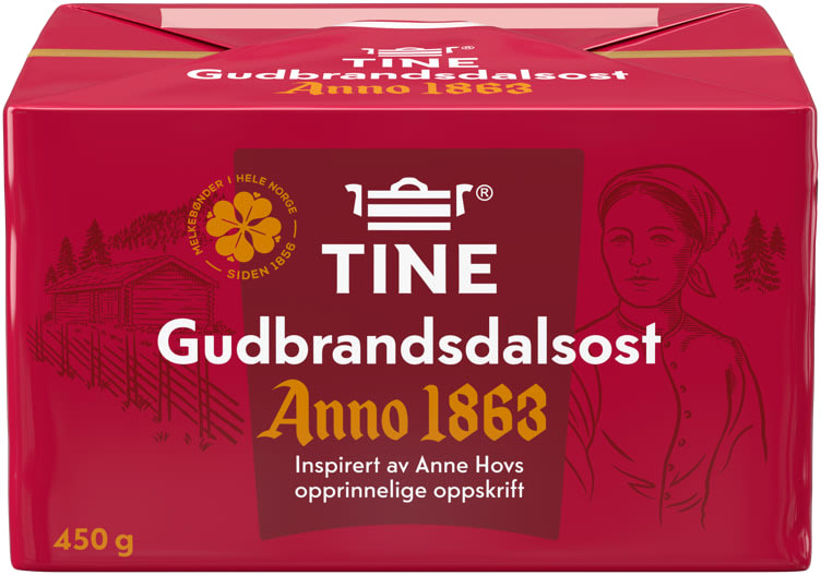 Anno 1863 Gudbrandsdal cheese 450g Tine