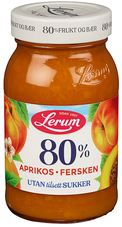 Apricot&amp;Peach Without Sugar 335g Lerum