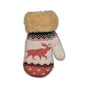 Children's mittens, Moose, Pink